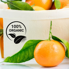 100% biologisch, milieuvriendelijk rubberstempel