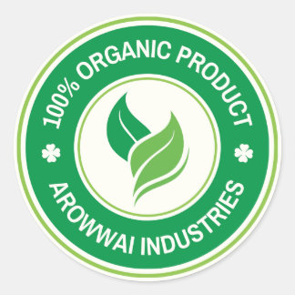 100% Biologisch Product Label Sticker