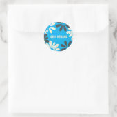 100% biologisch ronde sticker (Tas)