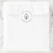 100% biologisch ronde sticker (Tas)