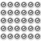 100% Biologisch Voedsel Mini Voedsetiket Sticker (Voorkant)