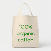 100% biologische katoen tote bag (Voorkant)