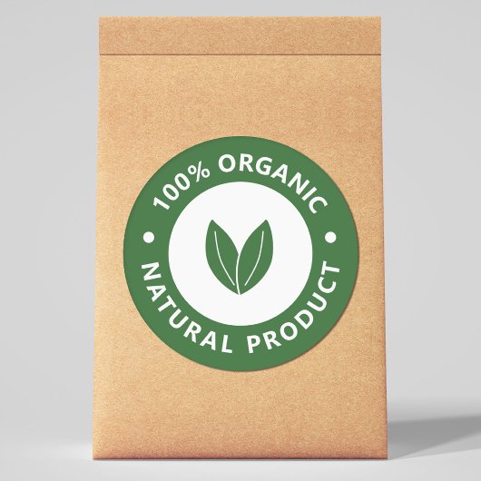 100% biologische, natuurlijke product Sticker