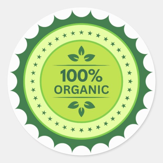 100 % biologische set stickers (Voorkant)