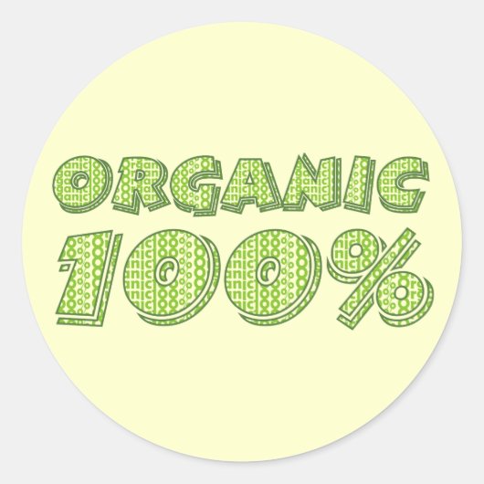 100% biologische Stickers (Voorkant)