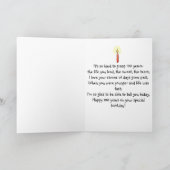 100 Birthday Paper Greeting Card Unique Kaart (Binnen)