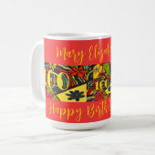 100 Birthdays Joyful Floral Koffiemok (Voorkant links)