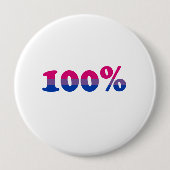 100 % biseksueel ronde button 4,0 cm (Voorkant)