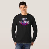 100 Bisexual Pride Aesthetic Style Bi Stuf T-shirt (Voorkant volledig)