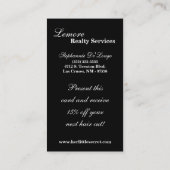 100 Black White Polkadot Pokadot Visitekaartje (Achterkant)