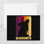 100.Blacksmith Blacksmithing Metalarbeider Gift Aankondigingskaart (Voorkant / Achterkant)