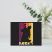 100.Blacksmith Blacksmithing Metalarbeider Gift Aankondigingskaart (Staand voorkant)