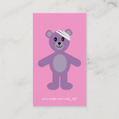 100 Bladwijzer met zurig, kinderverlamd en teddyba Visitekaartje (Achterkant)