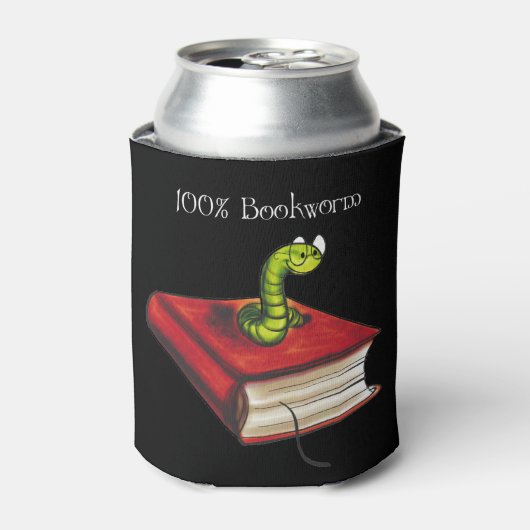 100% boekworm blikjeskoeler (Blikje Voorkant)