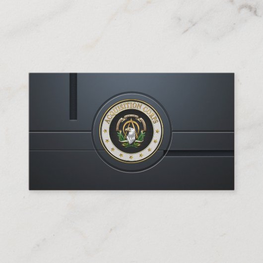 [100] Branch Insignia Acquisition Corps (AAC) [3D] Visitekaartje (Voorkant)