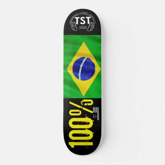 100% BRAZILIAANSE JMT USA Skateboard (Voorkant)