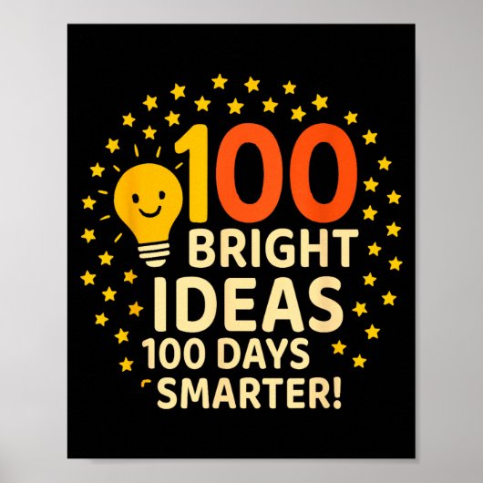 100 Bright Ideas 100 Days Smarter Design, 100 Days Poster (Voorkant)