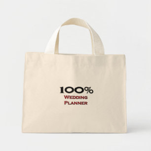 100 % bruiloft planner mini tote bag