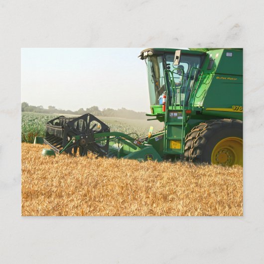 100 Bushel Tarwe Oogst Ansichtkaart Briefkaart (Voorkant)