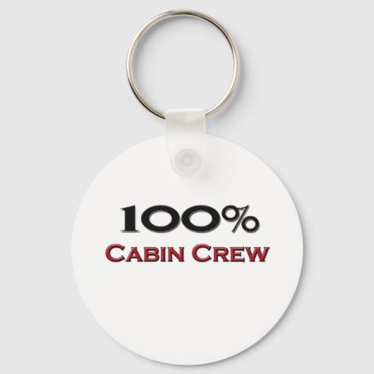 100 % cabinepersoneel sleutelhanger (Voorkant)