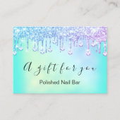 100 Cadeaubonnen Nais Holograaf Roze BlueDrip Visitekaartje (Voorkant)