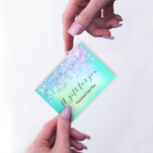 100 Cadeaubonnen Nais Holograaf Roze BlueDrip Visitekaartje