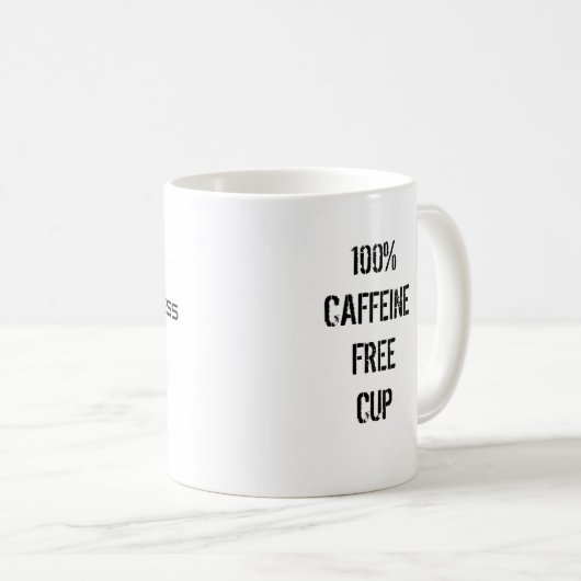 100% CAFFEINE FREE CUP KOFFIEMOK (Voorkant rechts)