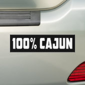 100% Cajun Bumpersticker (Op auto)