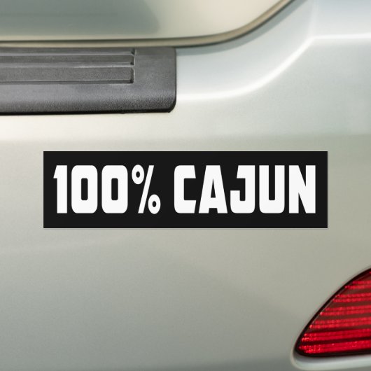 100% Cajun Bumpersticker (Op auto)