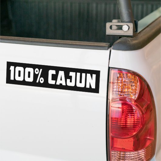 100% Cajun Bumpersticker (Op Truck)