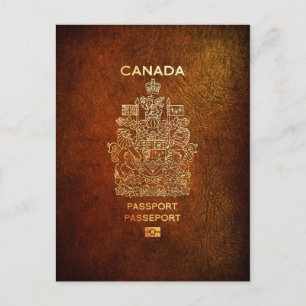 [100] Canadees Hoesje voor paspoorten Briefkaart