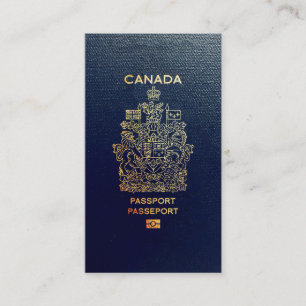 [100] Canadees Hoesje voor paspoorten Visitekaartje