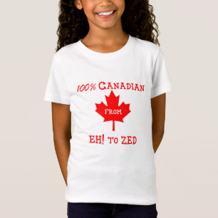 100% Canadees van Eh! naar Zed - Kinder T-shirt
