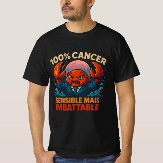 100 % CANCER T-SHIRT (Voorkant)