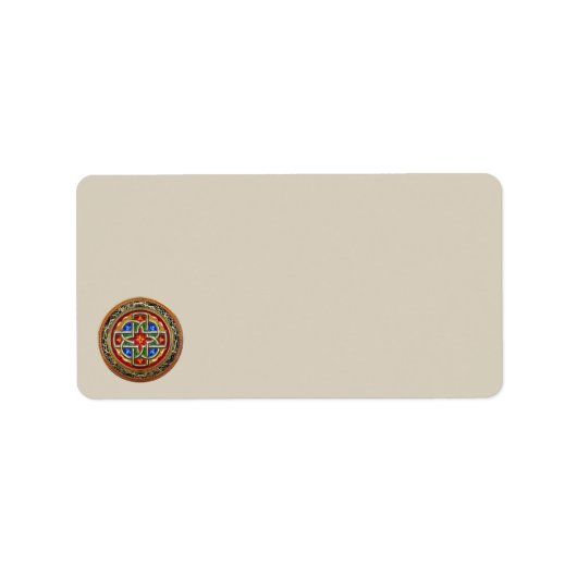 [100] Celtic Cross [Gold+Enamel] Etiket (Voorkant)