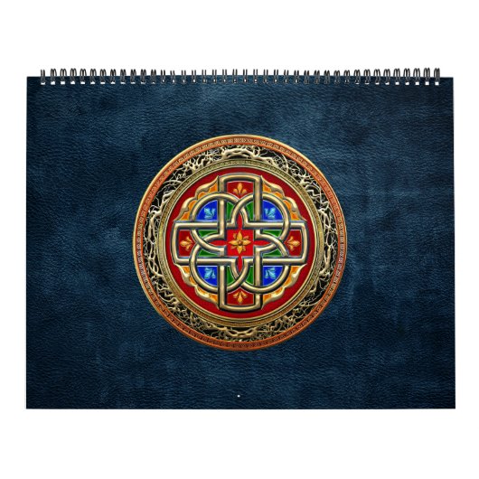 [100] Celtic Cross [Gold+Enamel] Kalender (Hoes)