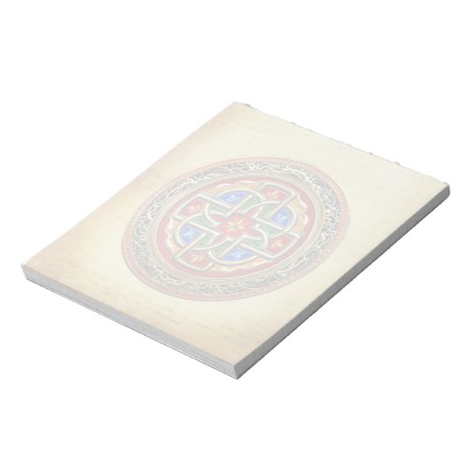 [100] Celtic Cross [Gold+Enamel] Notitieblok (Linkerzijde)