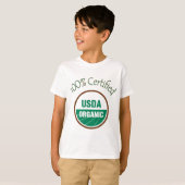 100% Certified USDA Organic T-shirt (Voorkant volledig)