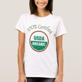 100% Certified USDA Organic T-shirt (Voorkant)