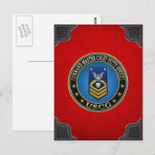 [100] CG: Hoofdinspecteur bevelhebber (CMC) Briefkaart (Voorkant / Achterkant)