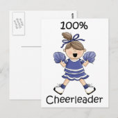 100% Cheerleader - Brunet Briefkaart (Voorkant / Achterkant)