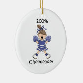 100% Cheerleader - Brunette Keramisch Ornament (Rechts)