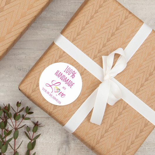 100% Citaat Ambacht Artikelen Handgemaakt Ronde Sticker