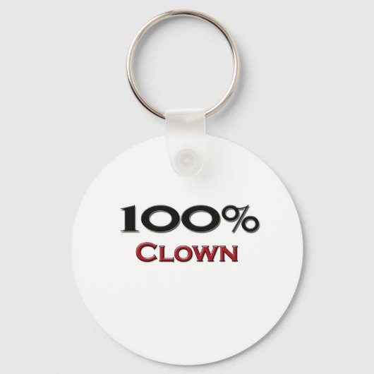 100 % clown sleutelhanger (Voorkant)