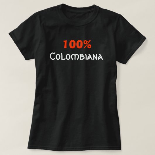 100% Colombiana T-shirt (Design voorkant)