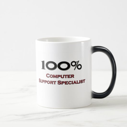100% computersupportspecialist magische mok (Rechts)