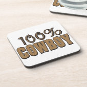 100% Cowboy Bier Onderzetter (Linkerzijde)