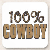 100% Cowboy Bier Onderzetter (Voorkant)