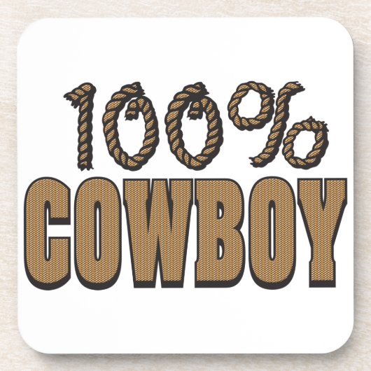 100% Cowboy Bier Onderzetter (Voorkant)