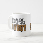 100% Cowboy Koffiemok (Voorkant links)
